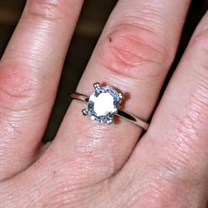 White gold 2.20 oval cut Diamond ring
